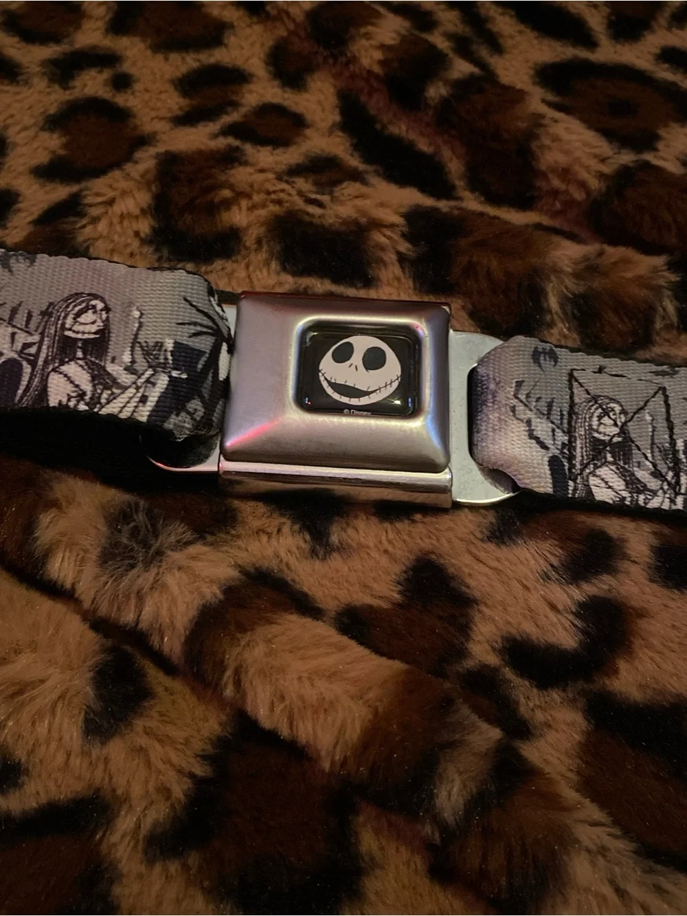 Buckle-Down Nightmare before Christmas Belt with Silver Buckle